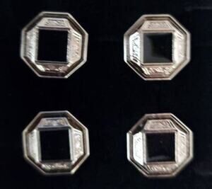 Magnetic Horse Show Number Pins Onyx Frame Concho Set of 4 NEW